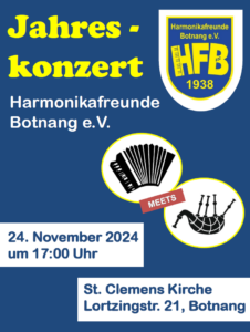 Mehr über den Artikel erfahren Jahreskonzert der Harmonikafreunde Botnang 